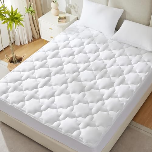 CozyLux Cotton Mattress Pad With Deep Pocket