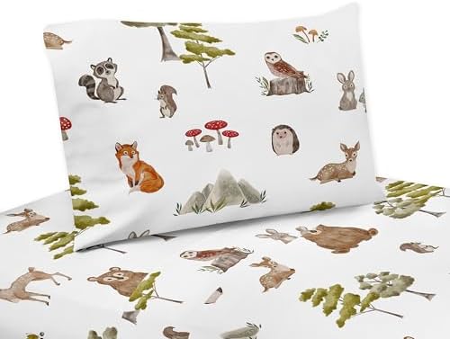 Sweet Jojo Designs Queen Animal Friends Sheet Set