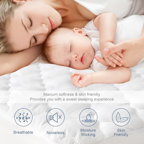 SPRINGSPIRIT Queen Mattress Protector Waterproof Quilted