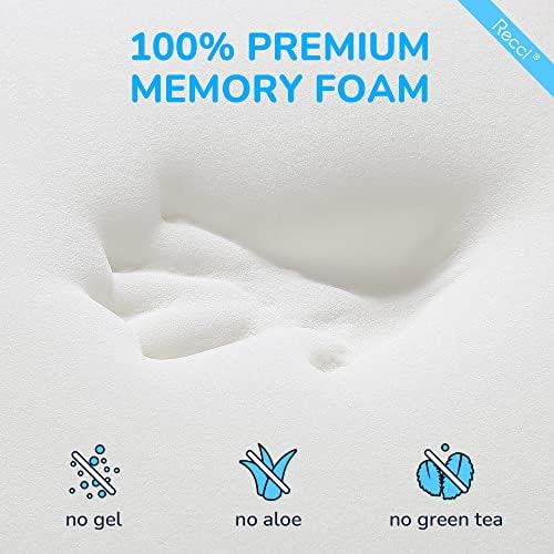 RECCI 2 Inch Full Memory Foam Mattress Topper