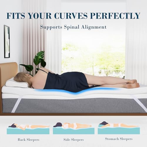 JOYRIDE SLEEP 3 Inch Memory Foam Mattress Topper