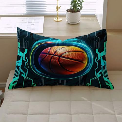 GAWEKIQE Boys Basketball Duvet Cover Set 1