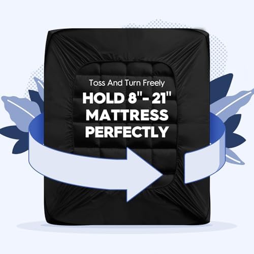USKRIGE Queen Mattress Topper with Cooling 6D Down Alternative Filling