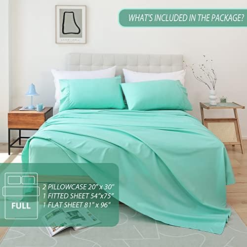 Whitney Home Textile Aqua Full Size Sheet Set 1