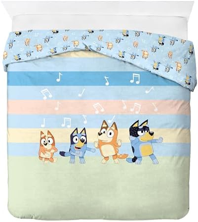 Jay Franco Duvet Cover Set 3 Piece Bluey Kids Bedding Full