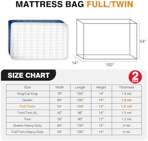 PROWEE 2 Pack Full Size Mattress Encasement