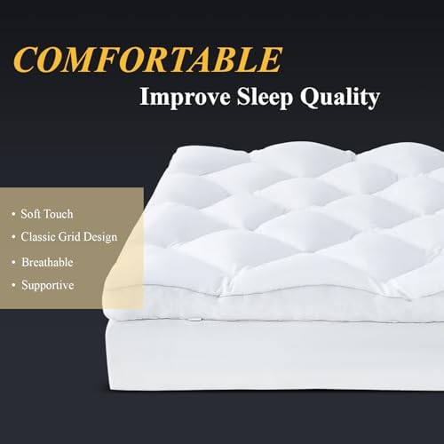 DOWNCOOL 3 Inch Queen Mattress Topper 1