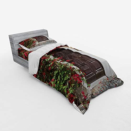 Ambesonne Moroccan Duvet Cover Set Multicolor