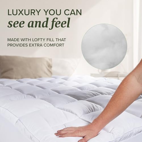 Beckham Hotel Collection King Size Mattress Pad with Protector