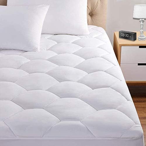 Favorland Queen Mattress Pad Deep Pocket Ultra Soft Quilted Cover