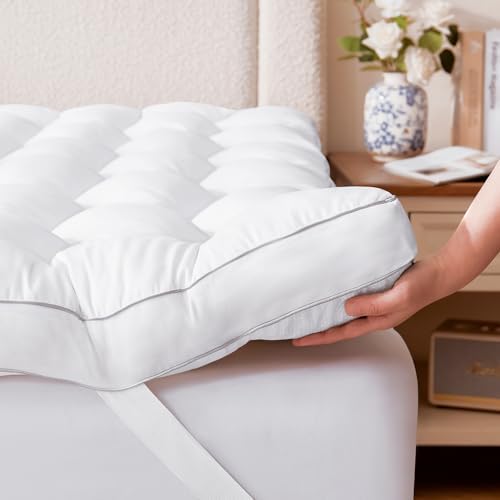 Decroom 3 Inch Queen Mattress Topper for Back Pain Relief