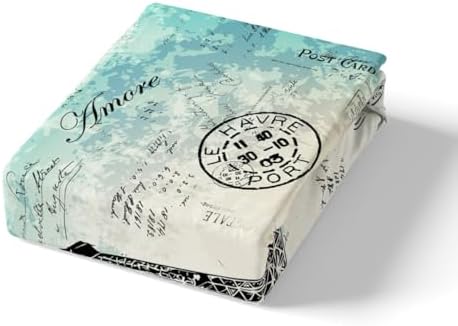 Feelyou Eiffel Tower Duvet Cover Set Queen Size 1