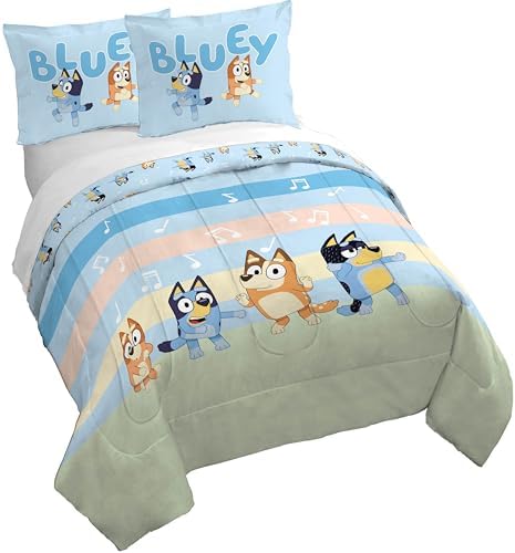 Jay Franco Duvet Cover Set 3 Piece Bluey Kids Bedding Full