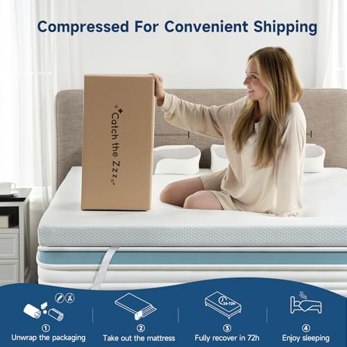Z-hom 3 Inch Cooling Gel Mattress Topper