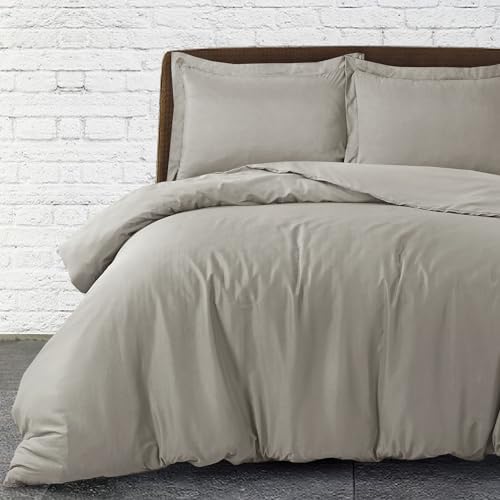 SereneSleep Cal King Duvet Cover Set - Soft Microfiber 3Pcs