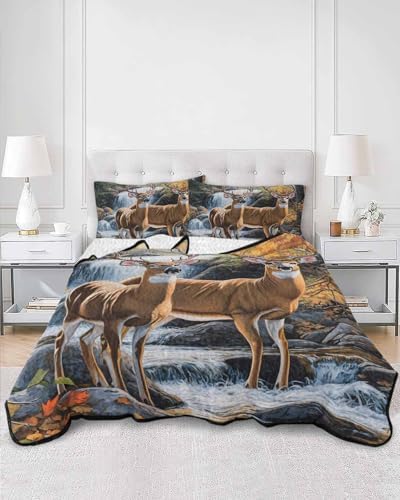 TocaHome Summer Quilt Twin XL 68x98 Inch Comforter Set