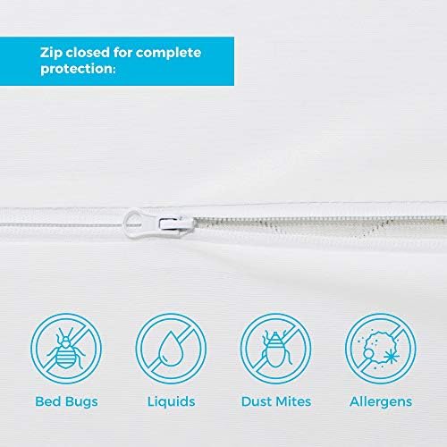 Linenspa Queen Box Spring Encasement Waterproof Zippered Protector