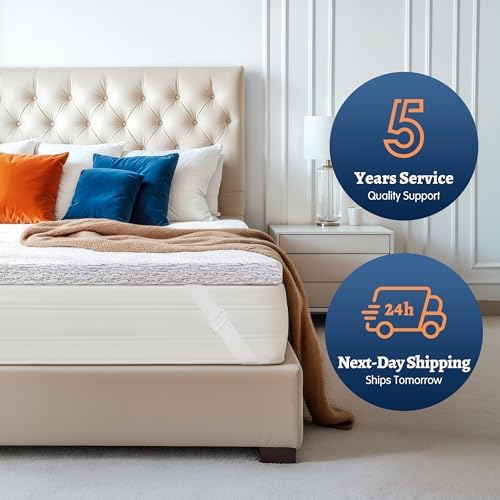Subrtex 4 Inch Cooling Mattress Topper King Size