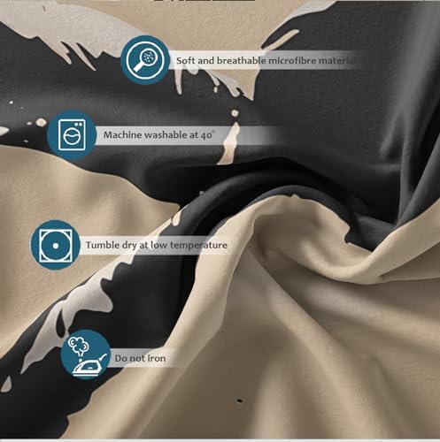 MUKULING Graffiti Theme Duvet Cover Set 3 Pieces Twin XL