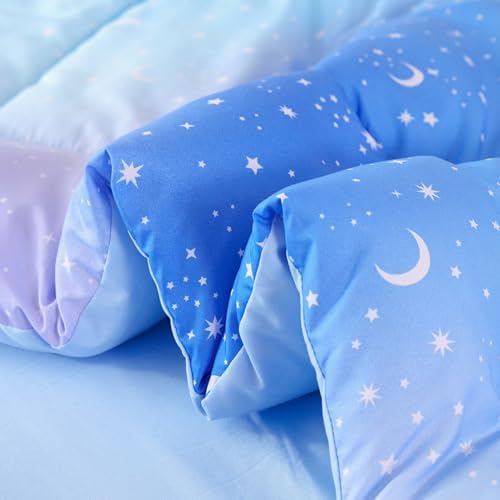 URBONUR Gradient Glitter Comforter Set for Kids