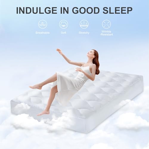 Kayfia Full Mattress Pad with Snow Down Alternative Fill - Cooling Breathable