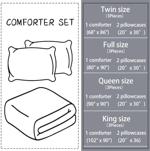 Black Mushroom Comforter Set - Full Size