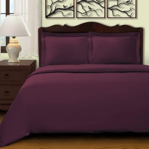 Superior EC400DCST Duvetal Cover Set King Size Plum