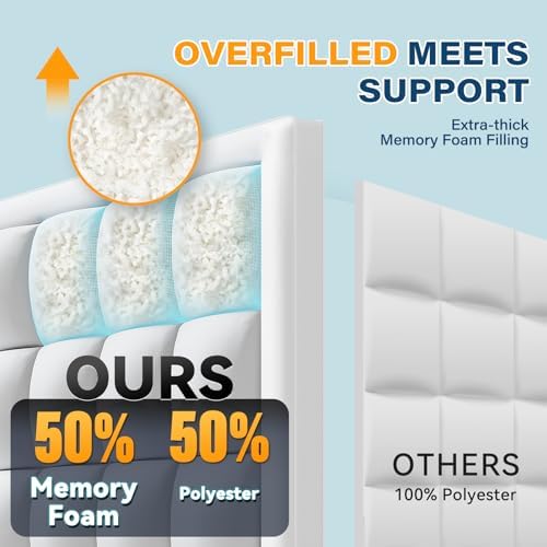 Anluoer Queen Mattress Topper with Memory Foam and Down Alternative