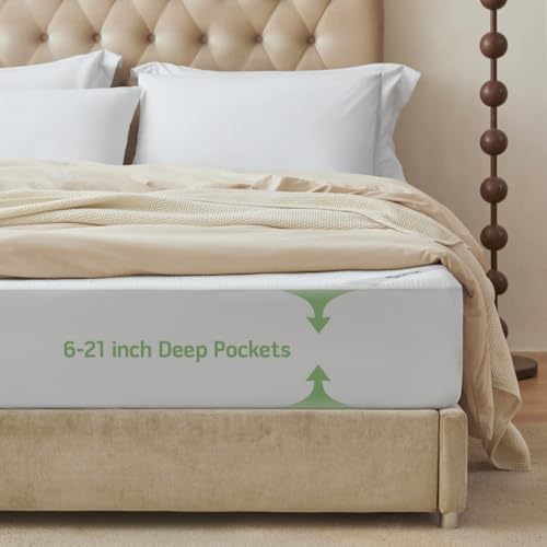 Secgo Premium Jacquard Waterproof Queen Mattress Protector
