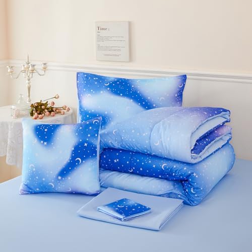 URBONUR Gradient Glitter Comforter Set for Kids