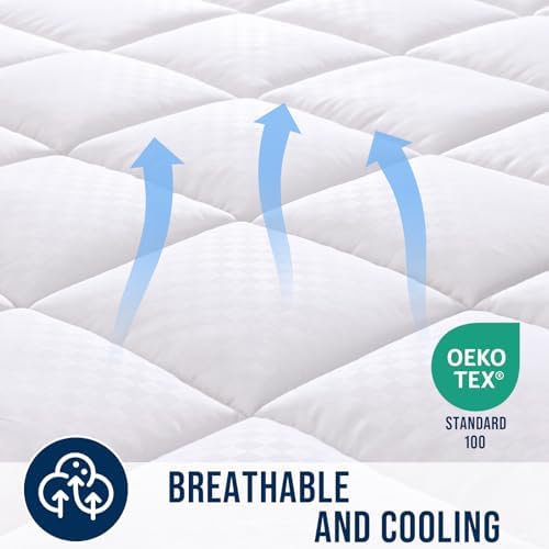 OLANLY Queen Mattress Pad with Cooling Comfort and Deep Pocket Fit