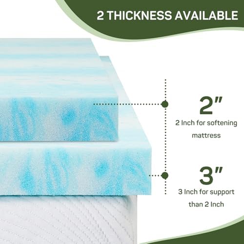 Zibbizo 3 Inch Mattress Topper Twin XL Size