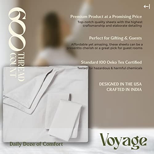 Mayfair Linen KingCal King Duvet Cover Set - Silver