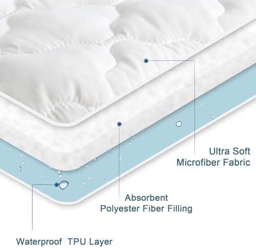 SPRINGSPIRIT Queen Mattress Protector Waterproof Quilted