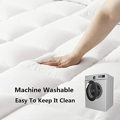 DROVAN Mattress Topper Queen - 7D Spiral Fiber Cooling Pad