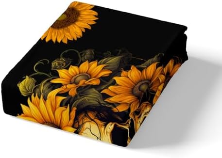 Homewish Boho Skull Duvet Cover Set King Size 3Pcs