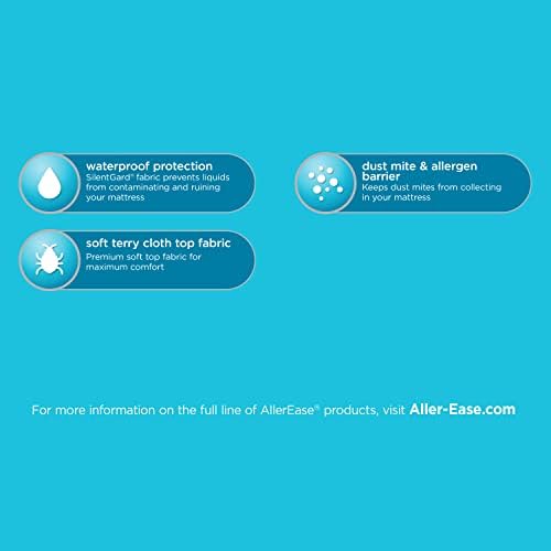 Aller-Ease Waterproof Mattress Protector Twin Size White