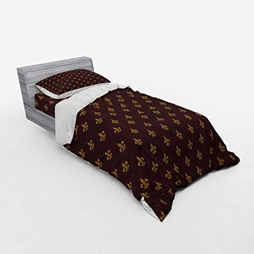 Ambesonne Fleur De Lis Duvet Cover Set Twin Size