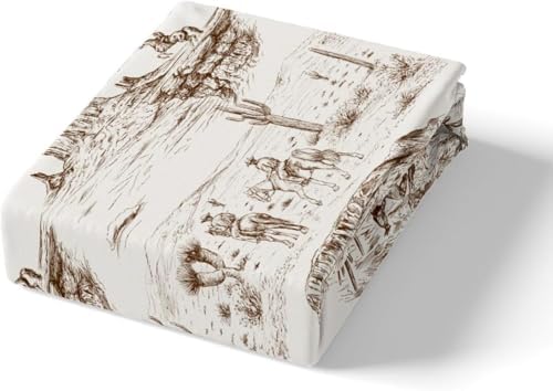 Castle Fairy Western Cowboy Fitted Sheet Set 1