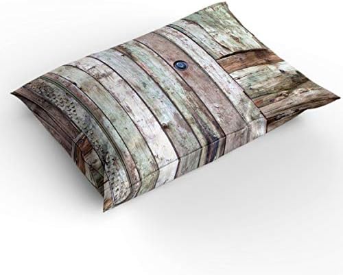 LooPoP 3PC Comforter Set White Wooden Barn Door Farmhouse Style