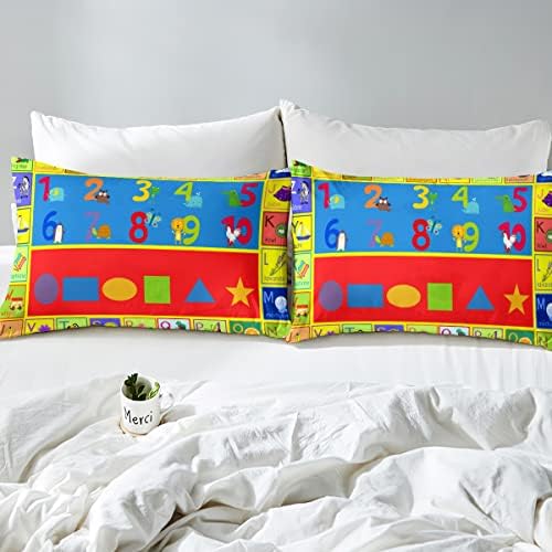 Twin Kids Educational Learning Bed Sheet Set