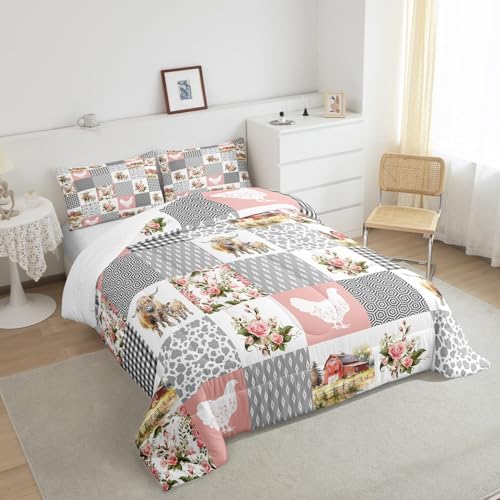 Homewish Farmhouse Barn Comforter Set for Girls 1