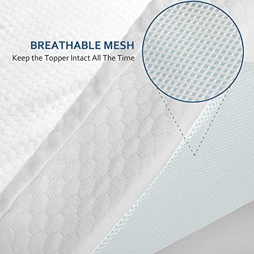 Moonsea Twin XL Mattress Topper Cover 3-4 Inch