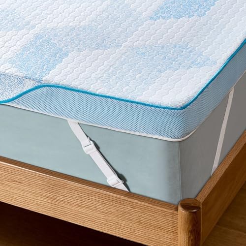 PERLECARE Firm Mattress Topper Queen 3 Inch Cooling Gel Foam
