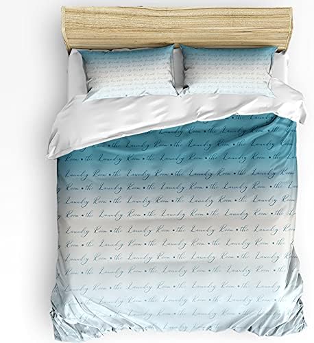 LooPoP California King Duvet Cover Set with Zipper Closure