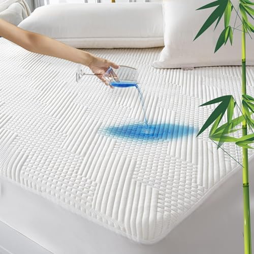 GRT Rayon Bamboo Waterproof Mattress Protector Cal King