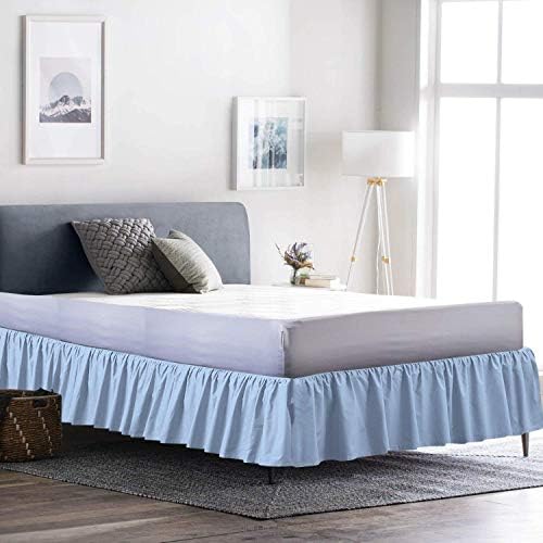 Neem Linen Ruffle Gathered Bed Skirt 100 Poly Cotton Twin Size