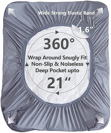 Elven Home King Size Waterproof Mattress Pad