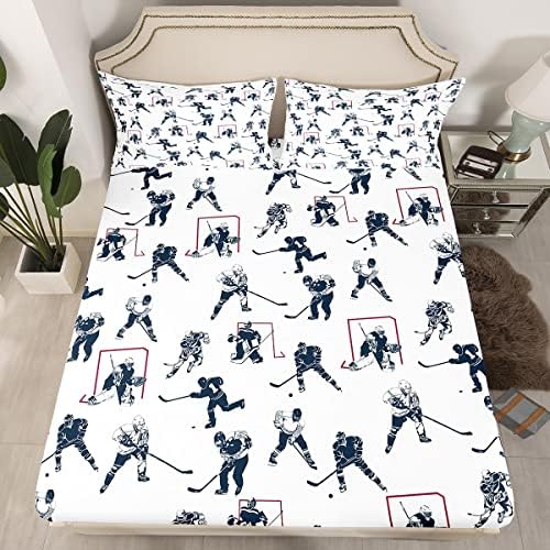 Feelyou Ice Hockey Sheet Set for Kids Bedroom Decor
