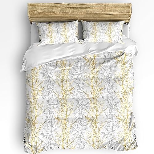 Boanket 3 Piece California King Duvet Cover Set with Zipper and Pillowcases